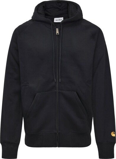 Carhartt WIP Hooded Chase Jacket BLACK/GOLD XL