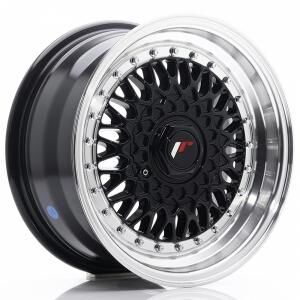 Japan Racing JR9 Gloss Black Machined Lip 8x16 4/100/108 ET25 B74
