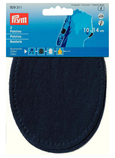 Reparasjonslapper jeans 10  x 14 cm , mørk blå
