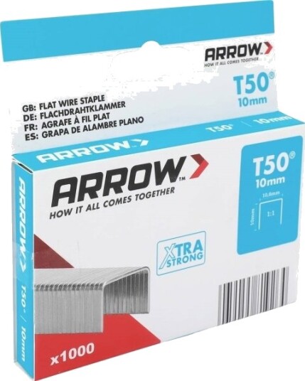 Arrow Arrow Tool Group 819264 Flate Trådhefter Type 50 1000 Stk Arrow Arrow Tool Group 819264 Flate Trådhefter Type 50 1000 Stk