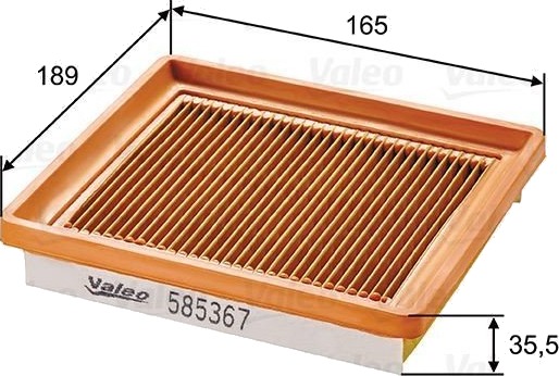 Luftfilter VALEO 585367 Luftfilter VALEO 585367