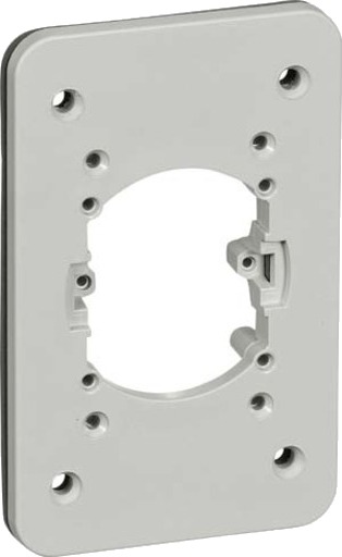 Lauritz Knudsen Opus 74 Mellemplade for Stikkontakt, Type 110H/110L Light Gray Width 75 mm