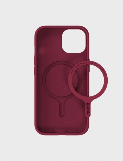 Holdit Soft Magsafe Case Red Velvet   Red   IPHONE 16E//15 14 13