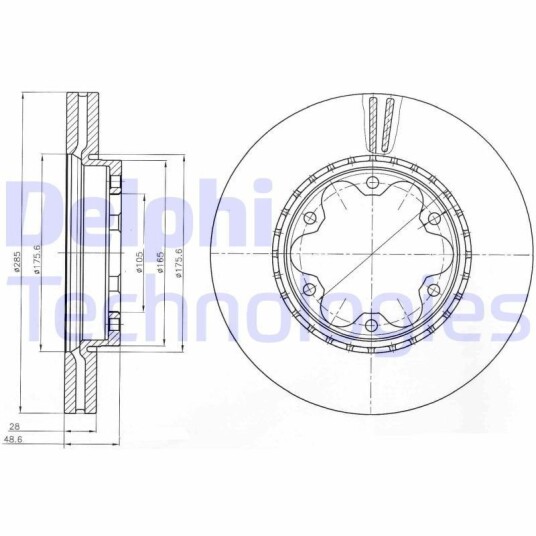 Bremseskive DELPHI BG4210