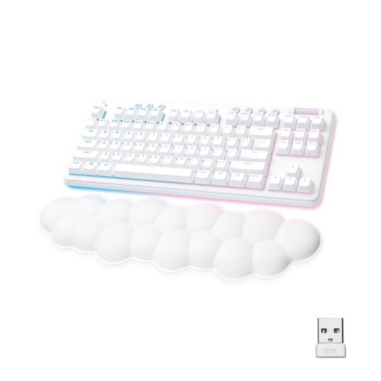 Logitech G715 Trådløst Gamingtastatur TKL med RGB Baklys - Hvit Logitech G715 Trådløst Gamingtastatur TKL med RGB Baklys - Hvit