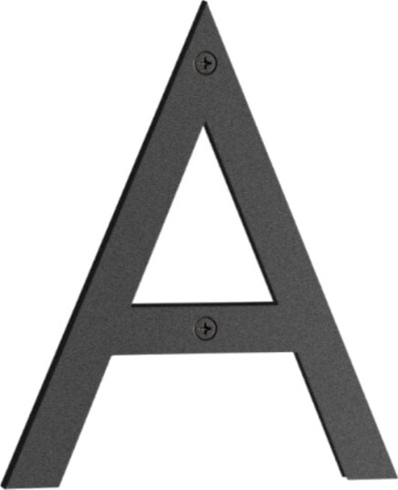 Beslagsboden Nordic Husbokstav A 16cm Rustfritt Stål Matt Svart