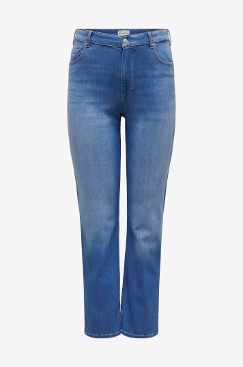 Only Carmakoma - Jeans carWilly HW Straight Dnm Rea12187 - Blå