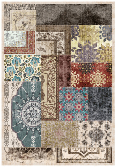 Wilton teppe Linosa multi Størrelse: 160 x 230 cm