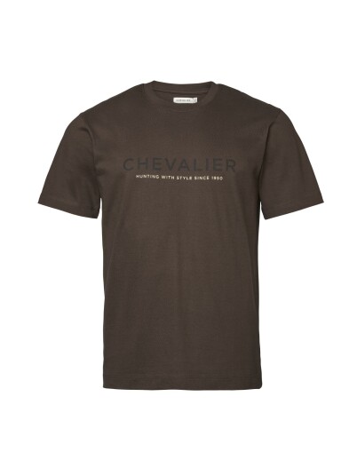 Chevalier Logo T shirt Men Leather Brown XS