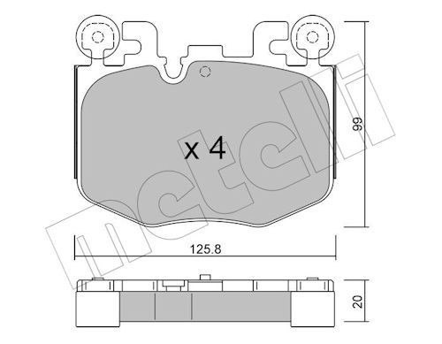 Bremseklosser METELLI 22 1423 0