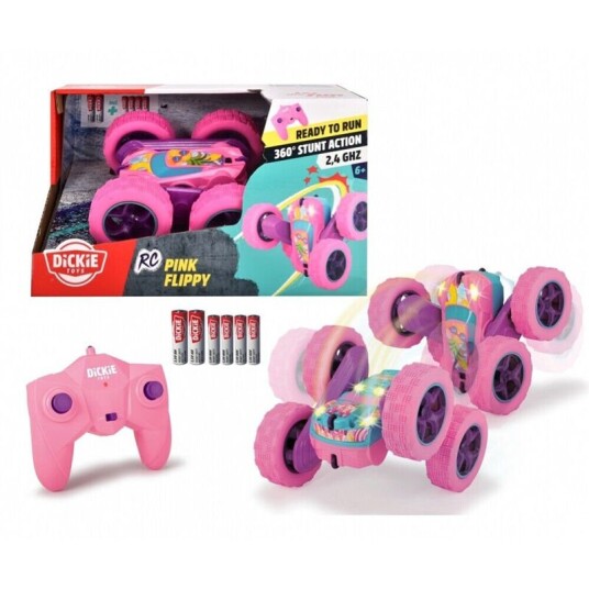 Dickie Toys Radiostyrt Lekebil Pink Flippy