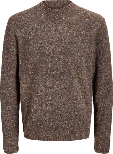 Jack & Jones Jjeniel Knit Crew Neck Sn   Brown   S