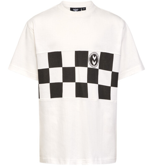 Hummel T skjorte hmlRunner Marshmallow m. Trykk 8 år (128) T skjorte Hvit Svart
