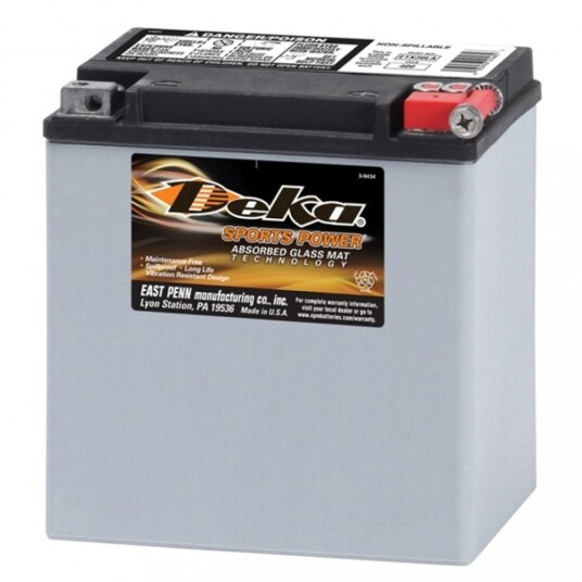 DEKA MC Batteri 12V 26AH 400CCA (166x131x175mm/197mm med adapter) +høyre ETX30LA