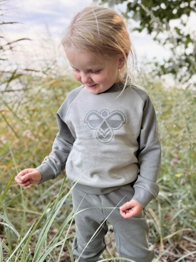 Hummel x DressMyKid Bumble joggedress sett Castor Gray (74) 74