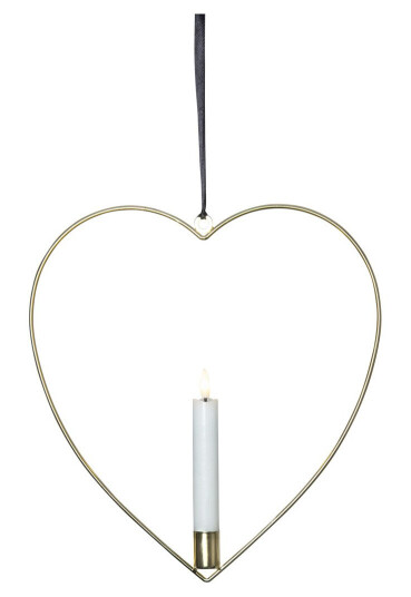 STAR TRADING 063-68 FLAMME HEART HENGENDE DEKORASJON MED LED-STEARINLYS 063-68