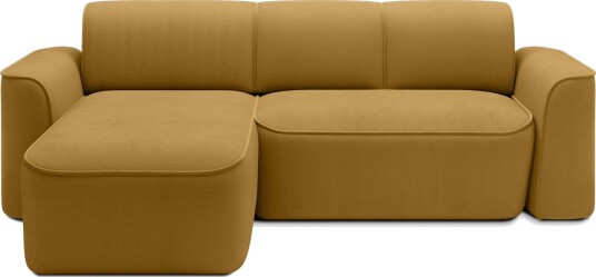 Ume 4 seters Sofa med Sjeselong   Gul