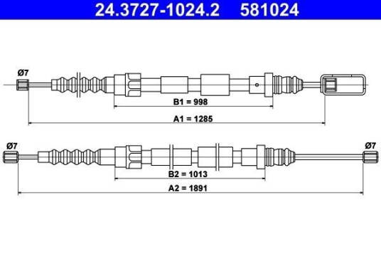 Bremsewire ATE 24.3727 1024.2 Bremsewire ATE 24.3727 1024.2