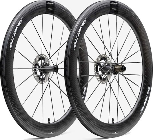Scope Artech 6 Ceramic Speed disc hjulsett 700c 65mm XDR body white decals carbon
