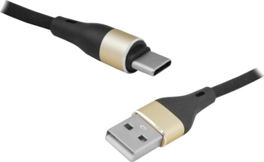 Usb Ltc Usb-A Til Usb-C Kabel 2 M Svart/Gull Lx8572b 2M Usb Ltc Usb-A Til Usb-C Kabel 2 M Svart/Gull Lx8572b 2M