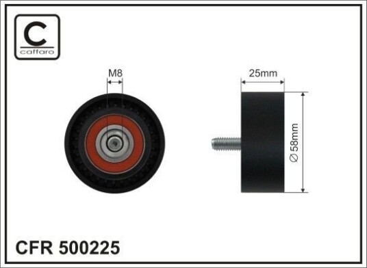 CAFFARO 500225 Løpehjul, vifterem