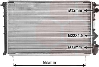 VAN WEZEL 43002150 Radiator motorkjøling