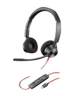 Poly Blackwire 3320 - 3300 Series - Hodesett - On-Ear - Kablet - Usb-C