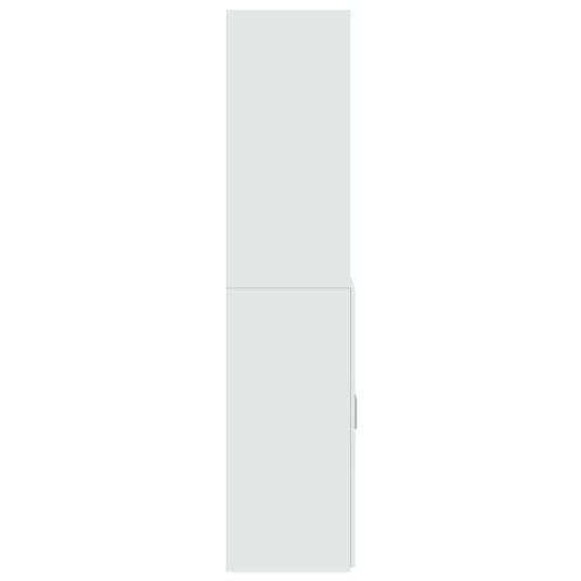 Highboard hvit 70x42,5x185 cm konstruert tre