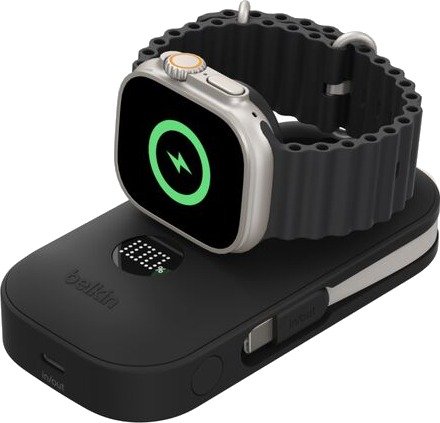 Belkin BoostCharge Pro Powerbank 10000mAh med Apple Watch-lader - Sort