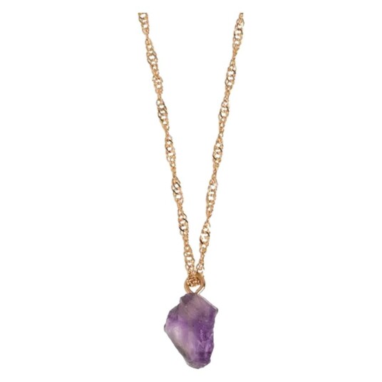 Timi Of Sweden Stay Cool Amethyst Necklace Gold Timi Of Sweden Stay Cool Amethyst Necklace Gold