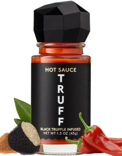 Truff Black Truffle Infused Hot Sauce Mini Eksklusiv Sterk Saus med Svart Trøffel 43 g USA Import Truff Black Truffle Infused Hot Sauce Mini Eksklusiv Sterk Saus med Svart Trøffel 43 g USA Import