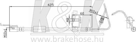 K&K FT2329 Bremseslange K&K FT2329 Bremseslange