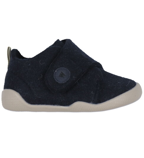 Wheat Indoor Shoe Fleecy Blå 26