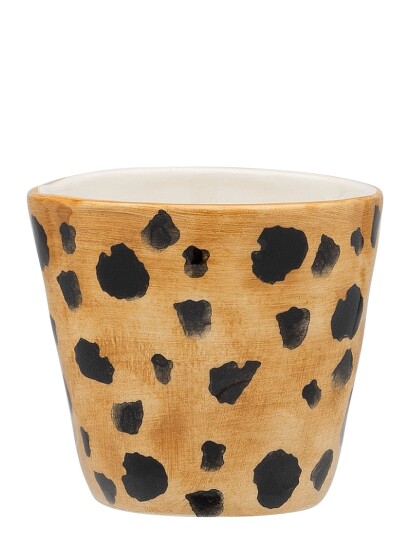 Anna + Nina Leopard Espresso Cup Brown 8 CL