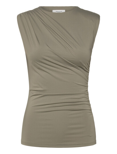 Rosemunde Rwbillie Sl Drape Top Khaki green 40 Rosemunde Rwbillie Sl Drape Top Khaki green 40