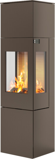 Rais Nexo 160 mocca vedovn med sideglass og ståldør