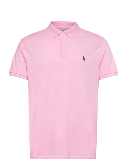 Polo Ralph Lauren Custom Slim Fit Stretch Mesh Polo Shirt   Pink   XS