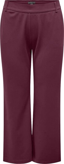 ONLY Carmakoma Cargoldtrash Mw Straight Pant Noos   Burgundy   44 x 32