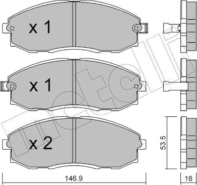 METELLI 22 0297 0 Bremseklosser