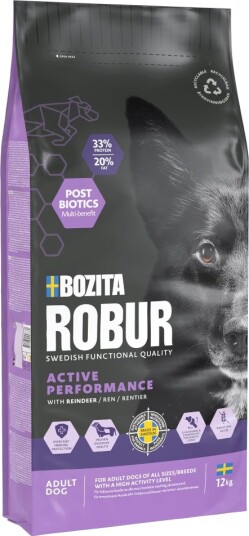 Bozita Robur Tørrfôr Adult Active Performance Reinsdyr Sparepakke 2 X 12 kg Bozita Robur Tørrfôr Adult Active Performance Reinsdyr Sparepakke 2 X 12 kg