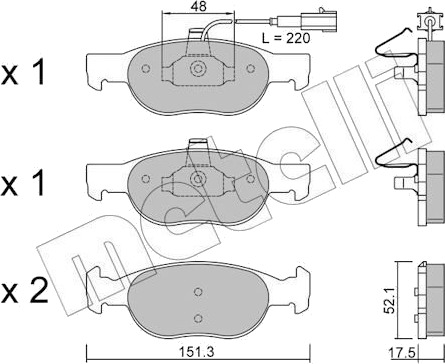 METELLI 22-0079-0 Bremseklosser