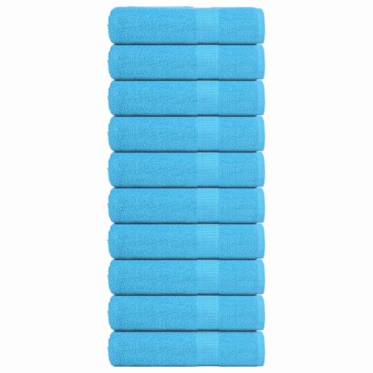Badehåndklær FROGN 10 stk turkis 100x150 cm 360 gsm Badehåndklær FROGN 10 stk turkis 100x150 cm 360 gsm