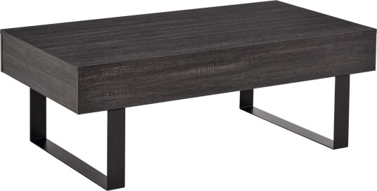 Robust salongbord med skuff og hyller enkel montering