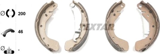 Bremsesko sett TEXTAR 91058200