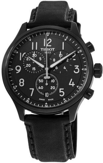 Tissot Herreklokke T116.617.36.052.00 T Sport Sort/Lær Ø45 mm
