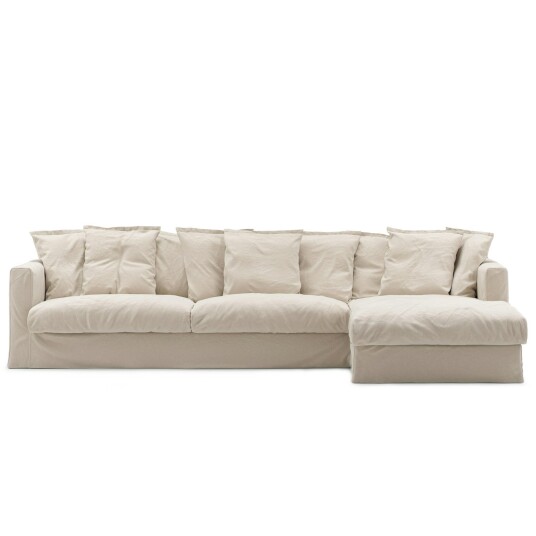 Decotique Le Grand Air 3 Seter Sofa Bomull Divan Høyre Beige