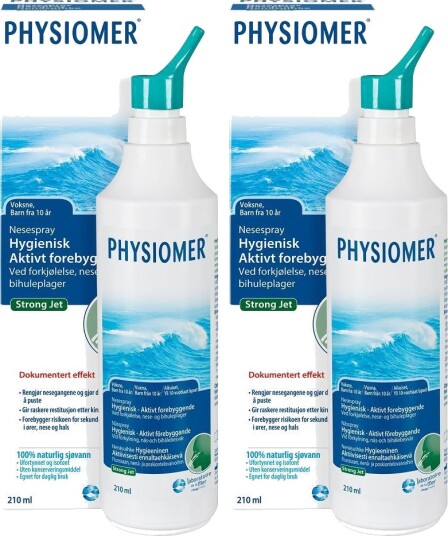 Physiomer Strong Jet Nesespray x2 2 x 210 ml Physiomer Strong Jet Nesespray x2 2 x 210 ml