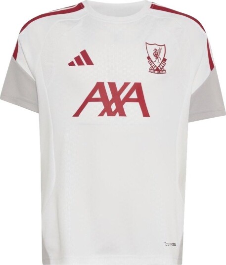 Liverpool Trenings T Skjorte Tiro 26 EU Hvit/rød Barn adidas størrelse 140 cm