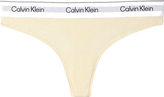 Calvin Klein Icon stringtruse gul L Kvinner Calvin Klein Icon stringtruse gul L Kvinner