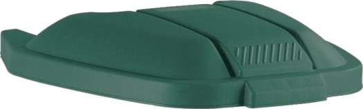 Låg Rubbermaid 56X51,5X8cm Grøn Plast Til Tohjulet Container